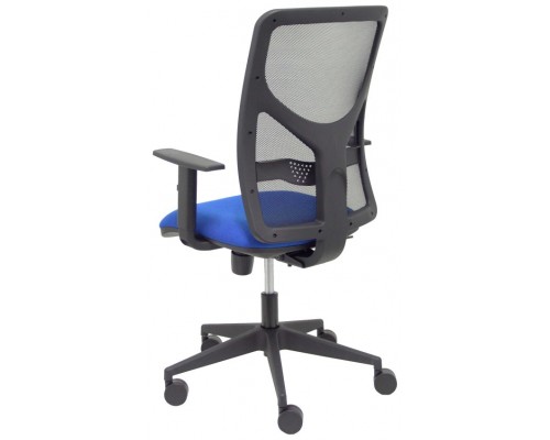 PIQUERAS Y CRESPO Silla Motilla malla negra asiento bali azul brazo regulable