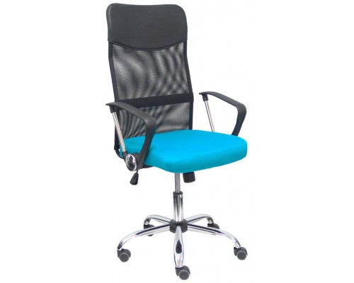 PIQUERAS Y CRESPO Silla Gontar respaldo malla negro asiento turquesa ¡Ultimas unidades!!