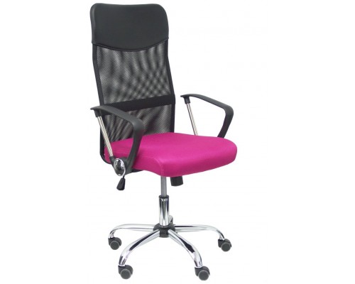PIQUERAS Y CRESPO Silla Gontar respaldo malla negro asiento rosa ¡Ultimas unidades!!
