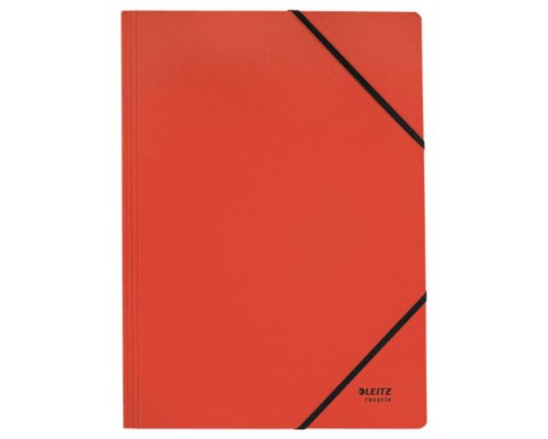 CARPETA DE CARTON CON GOMAS Y SIN SOLAPAS A4 RECYCLE 100% ROJO LEITZ 39080025 (Espera 4 dias)