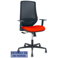 PIQUERAS Y CRESPO Silla Mardos sincro malla negra bali rojo brazo regulable