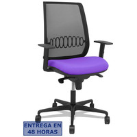 PIQUERAS Y CRESPO Silla Alares sincro malla negra bali lila brazo regulable