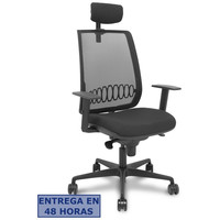 PIQUERAS Y CRESPO Silla Alares sincro malla negra bali negro brazo regulable cabecero regulable-27SX PIQUERAS Y CRESPO Silla Alares sincro malla negra bali negro brazo regulable cabecero regulable