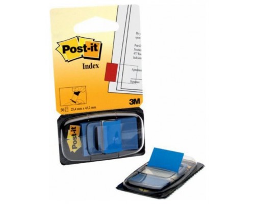 PACK 12 DISPENSADORES DE 50 UNIDADES INDEX AZUL (25.4X43.1) POST-IT 3M6802 (Espera 4 dias)