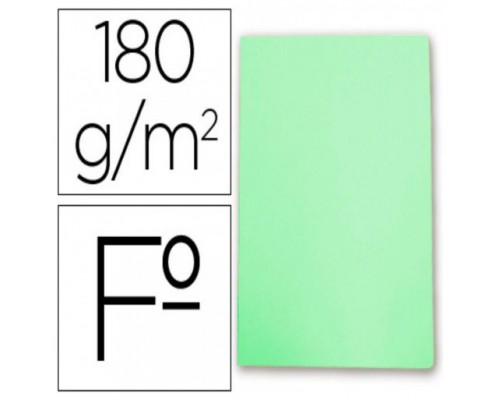 SUBCARPETA SIMPLES PASTEL 180 GRS FOLIO COLOR VERDE GIO 400040609 (MIN50) (Espera 4 dias)