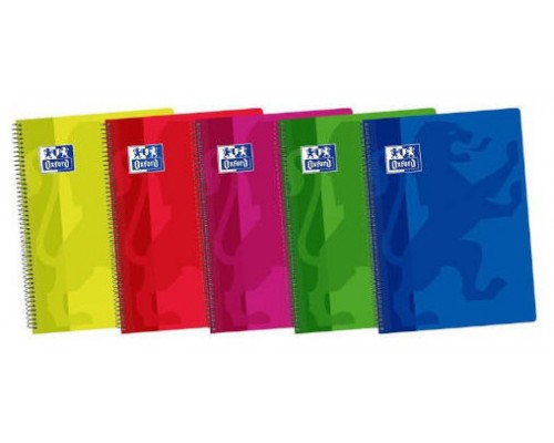 CUADERNO TAPA PLASTICO 4º 80 HOJAS 4X4 COLORES SURTIDOS OXFORD 400044180 (MIN5) (Espera 4 dias)