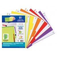 KIT SEPARADORES PP 500 MICRAS A4 5 POSICIONES COLORES VIVOS OXFORD 400159037 (Espera 4 dias)