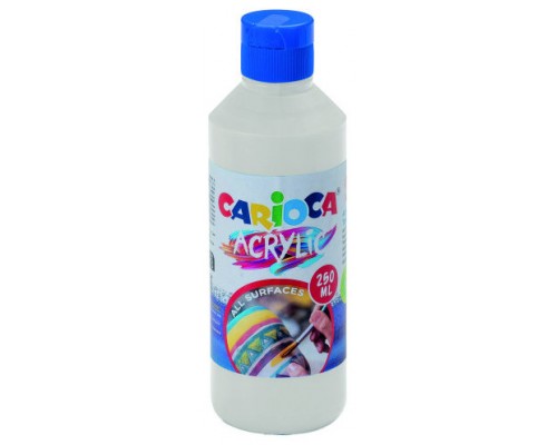 BOTELLA PINTURA ACRILICA 250 ML. BLANCO CARIOCA 40431/01 (Espera 4 dias)