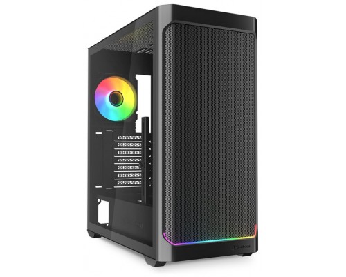 CAJA GAMING SHARKOON AK4W RGB Strip NEGRO 4XVENT 120MM 3XUSB SN FUENTE