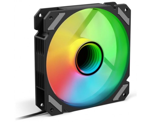 VENTILADOR CAJA SHARKOON MIRROR PWM RGB NEGRO