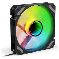 VENTILADOR CAJA SHARKOON MIRROR PWM RGB REVERSE NEGRO