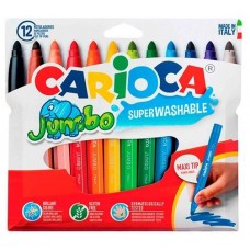 CAJA 12 ROTULADORES JUMBO COLORES SURTIDOS CARIOCA 40569 (Espera 4 dias)