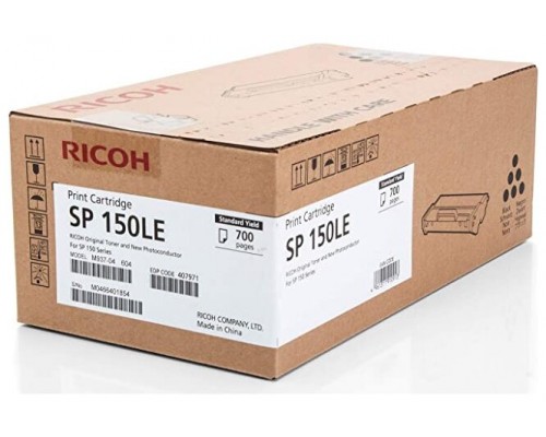 RICOH Toner negro corta duracion AIO SP150LE-SX14 RICOH Toner negro corta duracion AIO SP150LE