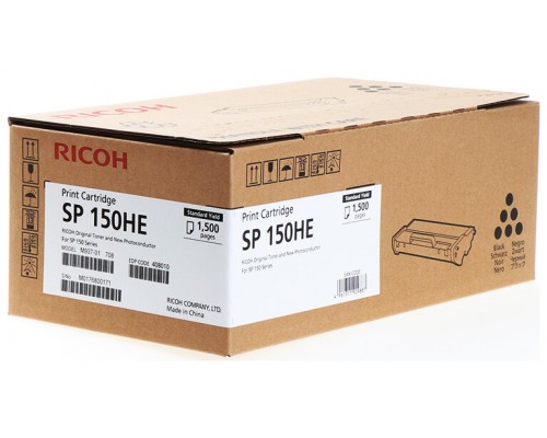 RICOH Toner negro larga duracion AIO SP150HE-SX20 RICOH Toner negro larga duracion AIO SP150HE