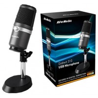 AVerMedia AM310 Micrófono para PC Negro, Plata (Espera 4 dias)