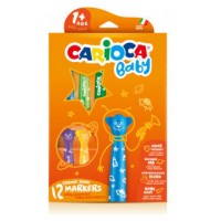 ESTUCHE ROTULADOR BABY TEDDY MARKER 1+ 12 PCS CARIOCA 42816 (Espera 4 dias)