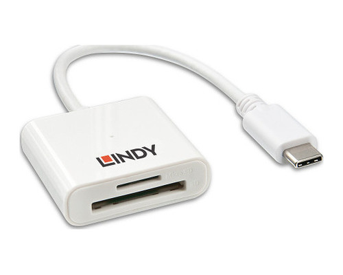 Lindy 43185 lector de tarjeta USB 3.2 Gen 1 (3.1 Gen 1) Type-C Blanco (Espera 4 dias)-SX9 Lindy 43185 lector de tarjeta USB 3.2 Gen 1 (3.1 Gen 1) Type-C Blanco (Espera 4 dias)