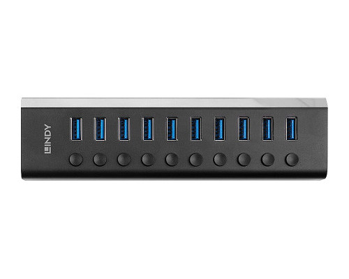 Lindy 43370 hub de interfaz USB 3.2 Gen 1 (3.1 Gen 1) Type-B 5000 Mbit/s Negro (Espera 4 dias)