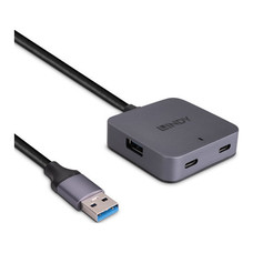 Lindy 43388 hub de interfaz USB 3.2 Gen 1 (3.1 Gen 1) Type-A 5000 Mbit/s Negro, Gris (Espera 4 dias)-SX14 Lindy 43388 hub de interfaz USB 3.2 Gen 1 (3.1 Gen 1) Type-A 5000 Mbit/s Negro, Gris (Espera 4 dias)