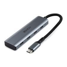 Lindy 43414 hub de interfaz USB 3.2 Gen 2 (3.1 Gen 2) Type-C 10000 Mbit/s Gris (Espera 4 dias)-SX10 Lindy 43414 hub de interfaz USB 3.2 Gen 2 (3.1 Gen 2) Type-C 10000 Mbit/s Gris (Espera 4 dias)