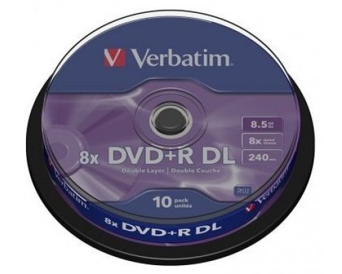 VERB-DVD+R DC 8.5GB 10U