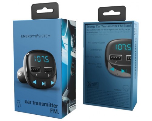 Energy sistem Car Transmitter FM Black (microSD)