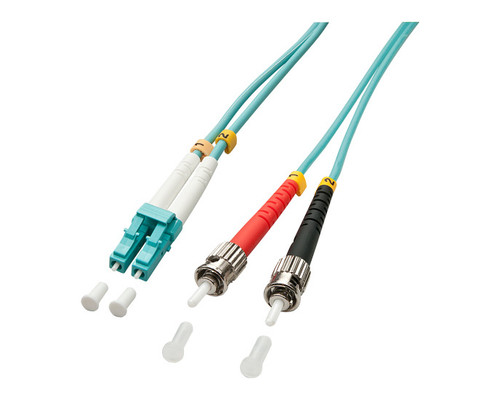 Lindy 5.0m OM3 LC - ST Duplex Cable de fibra óptica e InfiniBand 5 m Turquesa (Espera 4 dias)-SX5 Lindy 5.0m OM3 LC - ST Duplex Cable de fibra óptica e InfiniBand 5 m Turquesa (Espera 4 dias)
