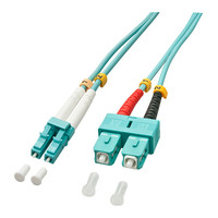 Lindy 5.0m OM3 LC - SC Duplex Cable de fibra &oacute;ptica e InfiniBand 5 m Turquesa (Espera 4 dias)