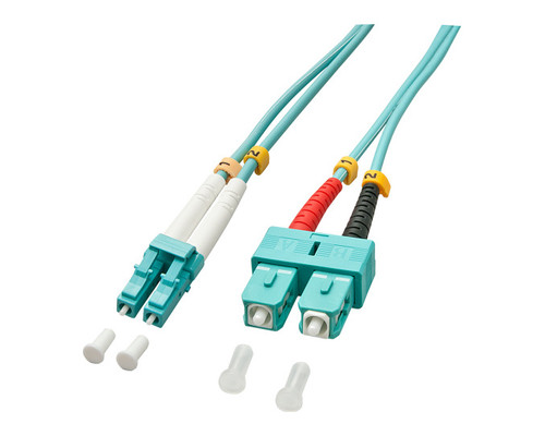 Lindy 20m OM3 LC - SC Duplex Cable de fibra óptica e InfiniBand Turquesa (Espera 4 dias)-SX15 Lindy 20m OM3 LC - SC Duplex Cable de fibra óptica e InfiniBand Turquesa (Espera 4 dias)