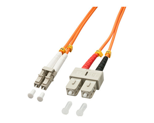 Lindy 1.0m OM2 LC - SC Duplex Cable de fibra &oacute;ptica e InfiniBand 1 m Naranja (Espera 4 dias)