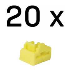 Lindy 47901 bloqueador de puerto RJ-45 Amarillo Acrilonitrilo butadieno estireno (ABS) 20 pieza(s) (Espera 4 dias)