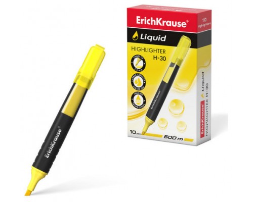 MARCADOR FLUORESCENTE LIQUID H-30 AMARILLO ERICHKRAUSE  47973 (MIN10) (Espera 4 dias)