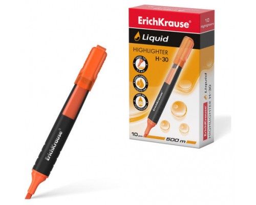 MARCADOR FLUORESCENTE LIQUID H-30 NARANJA ERICHKRAUSE  47976 (MIN10) (Espera 4 dias)