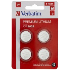 VERBATIM PILAS LITIO CR2032 (PACK 4 UDS) 49533