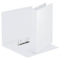 CARPETA PERSONALIZABLE PVC 2 BOLSILLOS ANILLAS 2-16 MM. FORMATO A4 COLOR BLANCO ESSELTE 49720 (MIN10) (Espera 4 dias)