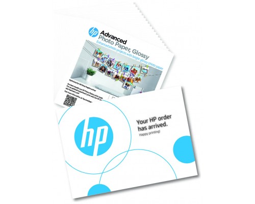 HP Advanced Photo Paper, Glossy, 65 lb, 5 x 5 in. (127 x 127 mm), 20 sheets