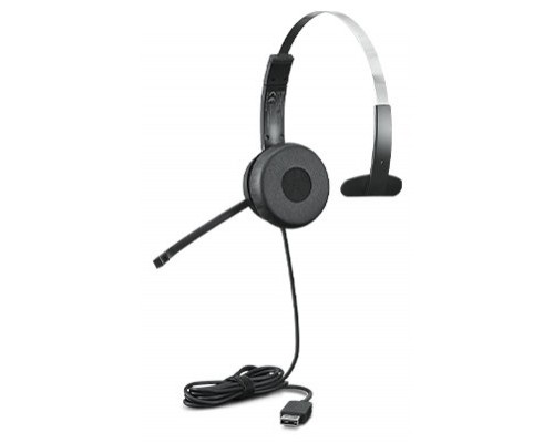 HEADSET USB LENOVO 100 MONO, CABLE 1.8m COLOR NEGRO