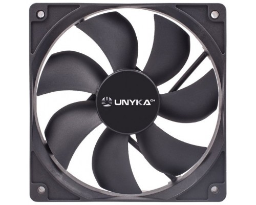 VENTILADOR INTERNO UNYKA 120mm COLOR NEGRO 7 ASPAS