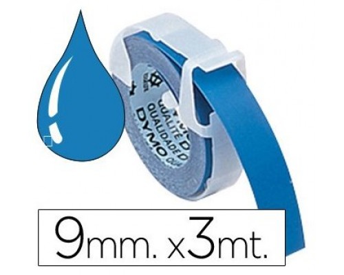 DYMO Cinta RELIEVE 9mm X 3mt para rotuladora Omega/junior color Azul