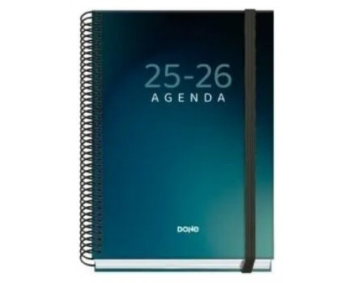 AGENDA ESCOLAR 2025-2026 TAMAÑO A5 TAPA CARTON FORRADO SEMANA VISTA PRIME BOREAL DOHE 52040 (Espera 4 dias)