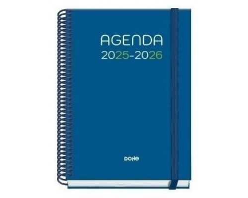 AGENDA ESCOLAR 2025-2026 TAMAÑO A5 TAPA CARTON FORRADO DÍA PÁGINA PRIME LOGIC DOHE 52047 (Espera 4 dias)