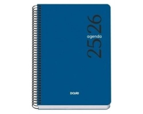 AGENDA ESCOLAR 2025-2026 TAMAÑO A5 TAPA POLIPROPILENO SEMANA VISTA MODELO ESENCIAL BASIC AZUL DOHE 52068 (Espera 4 dias)