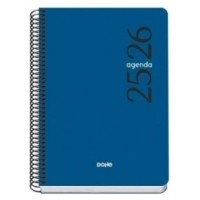 AGENDA ESCOLAR 2025-2026 TAMAÑO A5 TAPA POLIPROPILENO DÍA PÁGINA MODELO ESENCIAL BASIC AZUL DOHE 52072 (Espera 4 dias)