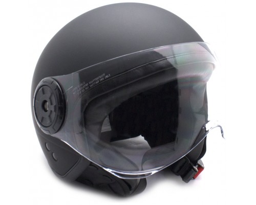 Casco Moto Jet Negro con gafas Protectoras Talla M (Espera 2 dias)