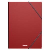 CARPETA CON GOMAS ELÁSTICAS MATT CLASSIC, A4, ROJO ERICH KRAUSE 53324 (MIN4) (Espera 4 dias)