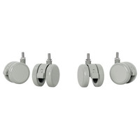 PACK DE 4 RUEDAS PARA MESA EL&Eacute;CTRICA COLOR GRIS LEITZ 53740085 (Espera 4 dias)