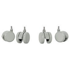 PACK DE 4 RUEDAS PARA MESA EL&Eacute;CTRICA COLOR GRIS LEITZ 53740085 (Espera 4 dias)