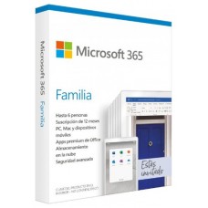 Microsoft 365 Familia 6-PC/MAC - 1 año (Espera 2 dias)