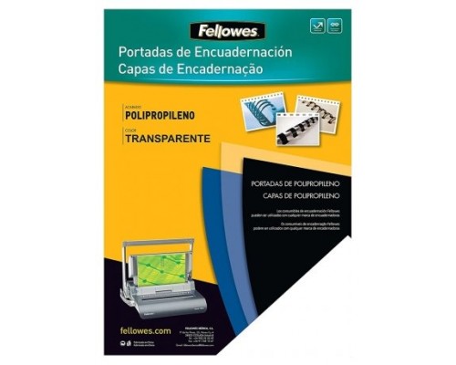 PACK 100 PORTADAS POLIPROPILENO TRANSLUCIDO 450 MICRAS A4 FELLOWES 54770 (Espera 4 dias)