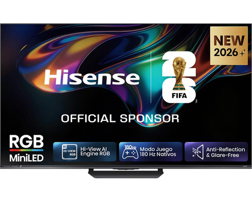 TELEVISOR 55"" RGB MINILED UHD 4K QUANTUM DOT 180Hz 55UR8S SMART TV HISENSE (Espera 4 dias)